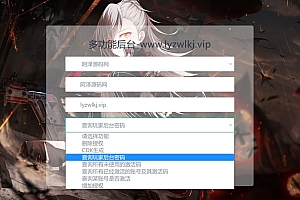 商业人生H5二合一CDK卡密角色授权后台+GM手动授权+使用说明